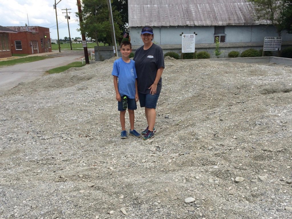 Fossil hunting together